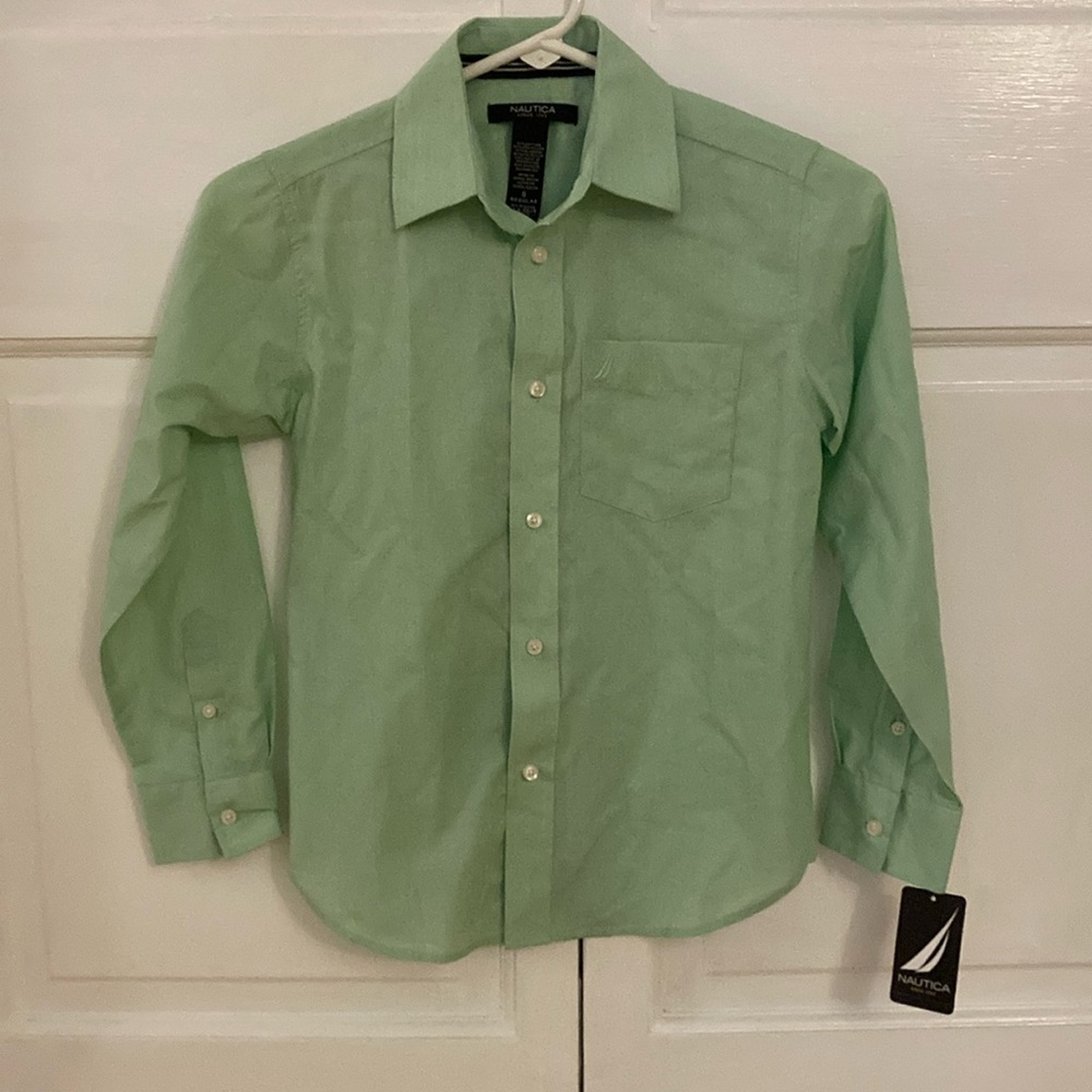 Nautica Spring Green Button-up